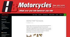 Desktop Screenshot of hbmotorcycles.co.uk